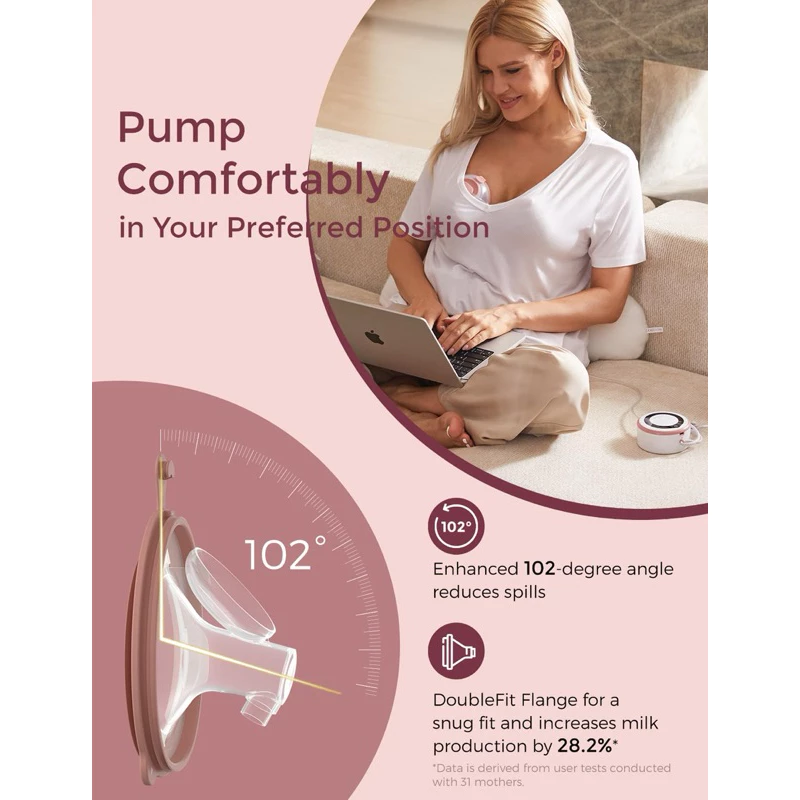 Momcozy V1 Pro Hospital Grade Wearable Breast Pump - Gambar 4