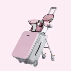 Hanke Suitcase Travel Luggage - Soft Pink